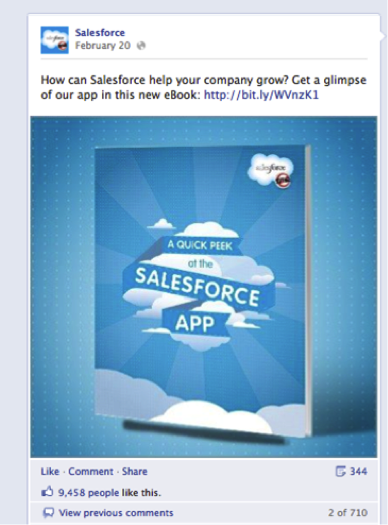 salesforce facebook ad