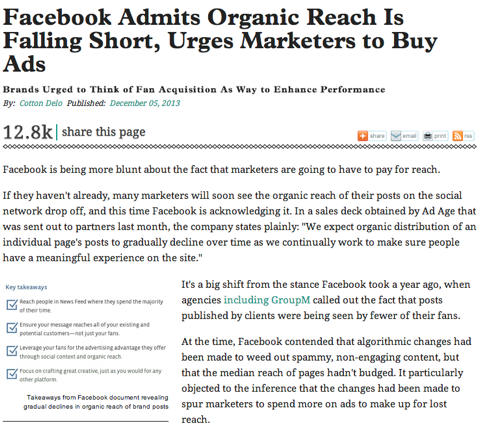 adage organic reach