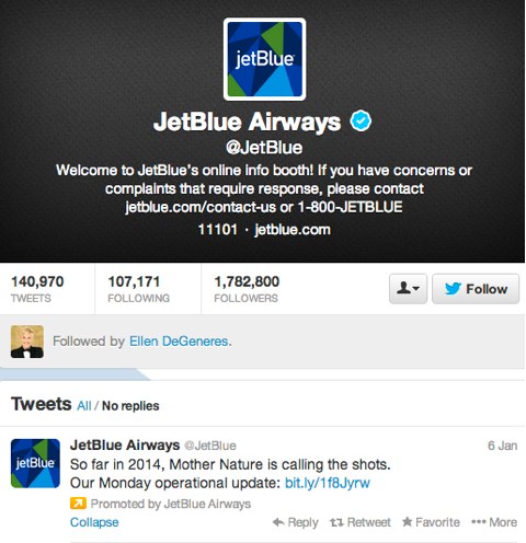 jetblue on twitter