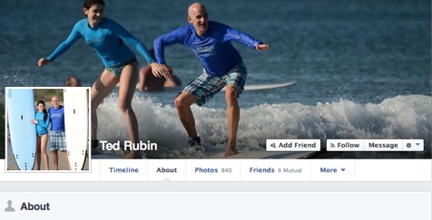 ted rubin about page facebook page