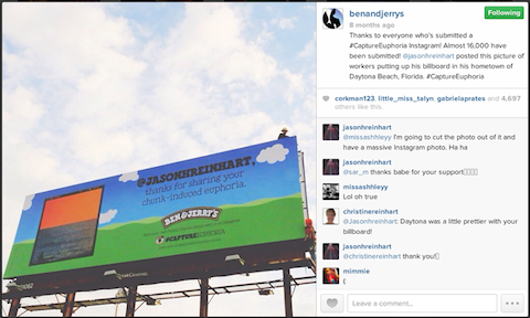 ben and jerry's instagram contest