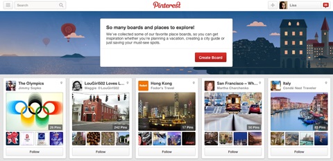 pinterest places boards