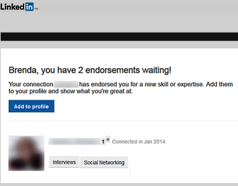 linkedin endorsement