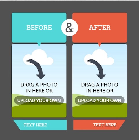 before and after canva