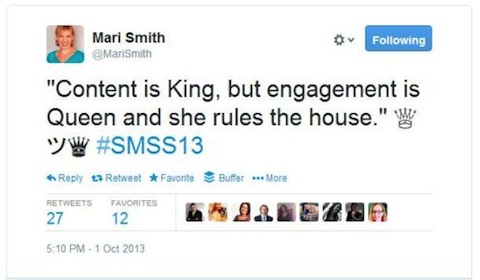 content is king tweet