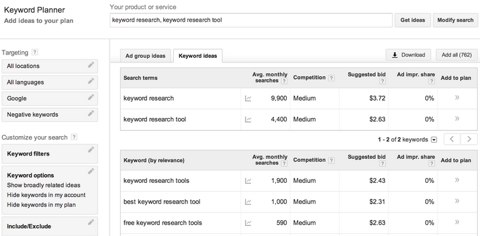 eugen oprea keyword planner