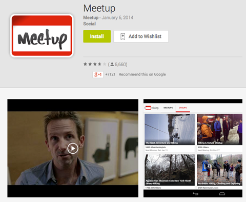 meetup app