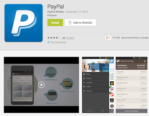 paypal app