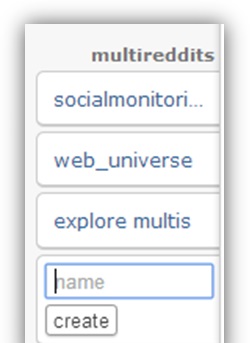 create a multireddit