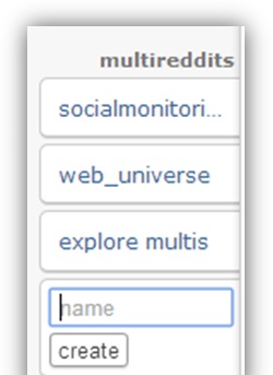 create a multireddit