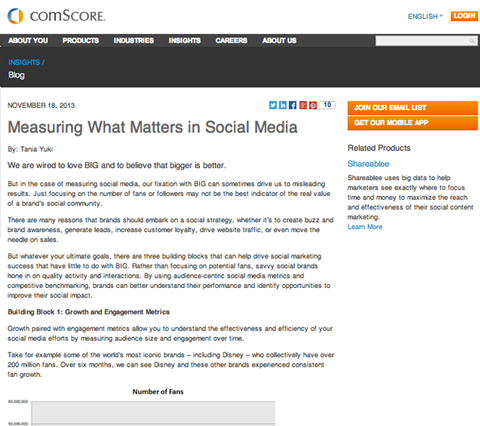 comscore article