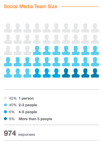 social media team size statistics