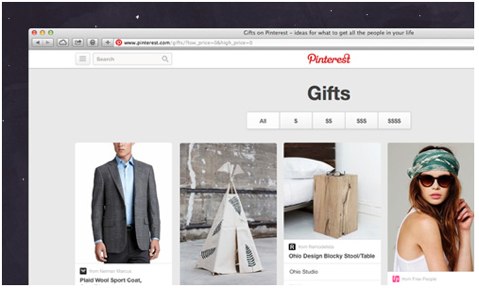 pinterest gifts feed