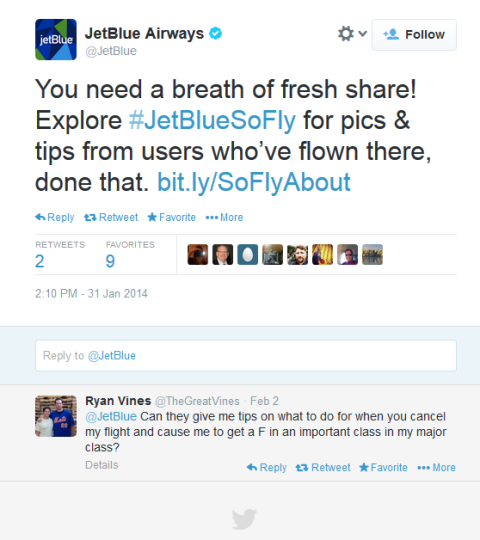 jetblue tweet