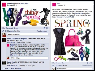 avon post on facebook