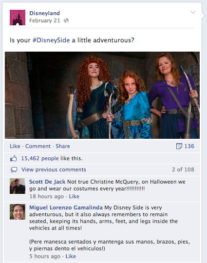 disney post on facebook