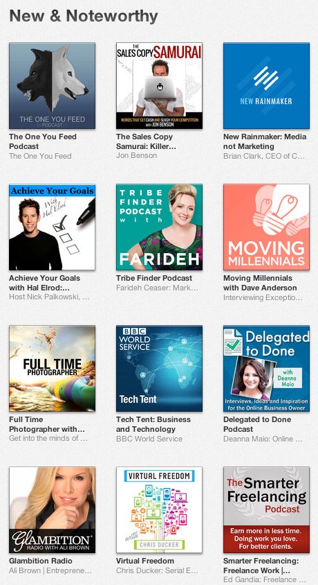 itunes new and noteworthy