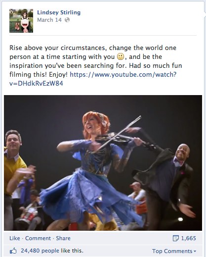 lindsey stirling facebook