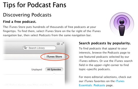 tips for podcast fans itunes