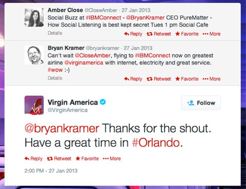 virgin america bryan kramer tweet