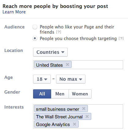 facebook ad targeting