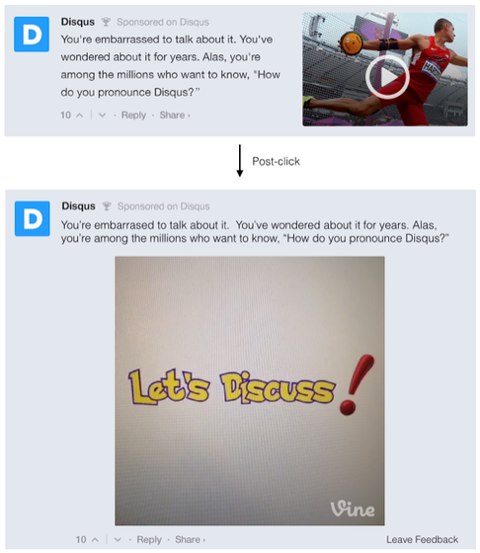 disqus sponsored comment