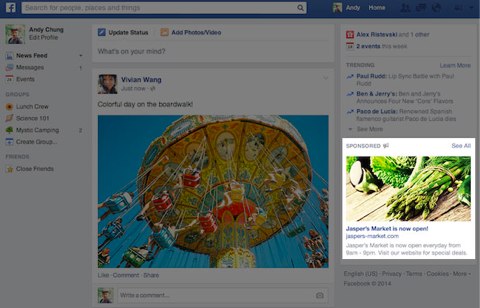 Facebook opens Ads Page instead of regular homepage after login