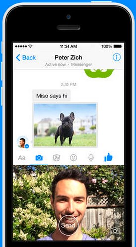 facebook messenger send photos