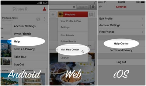 pinterest help center