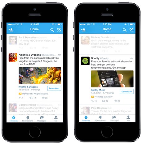 twitter mobile app promotion suite