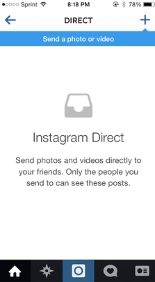 instagram direct feature