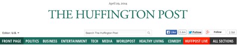 the huffington post header