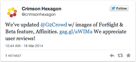 crimson hexagon gaggleamp tweet