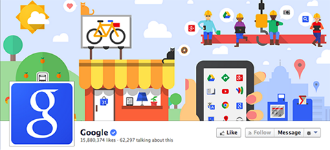 google's facebook cover image