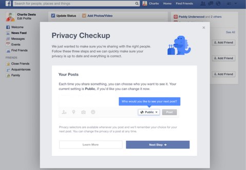 facebook privacy check