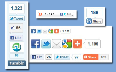 social share buttons