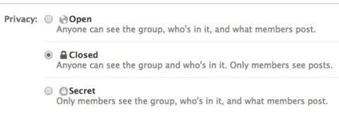 facebook group privacy settings