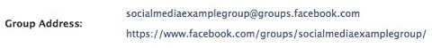 facebook group custom url popup