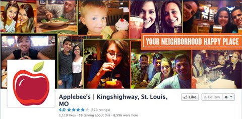 applebees facebook page