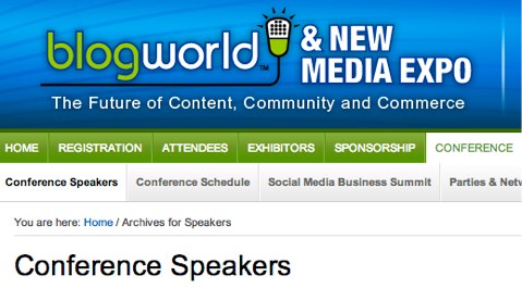 blogworld 2012 speakers