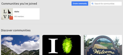 creating a google plus community