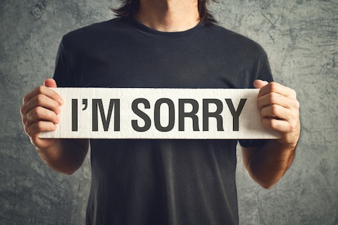 i am sorry message