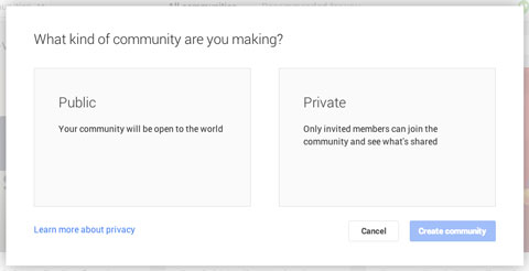 defining who can join your google plus community