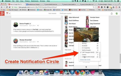 notification circle