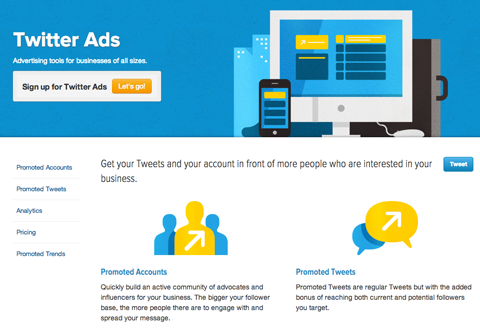 twitter ad options