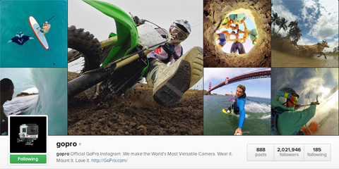 gopro instagram profile