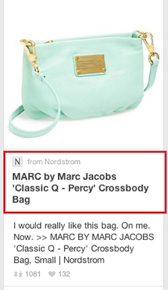 nordstrom rich pin of mark jacobs purse