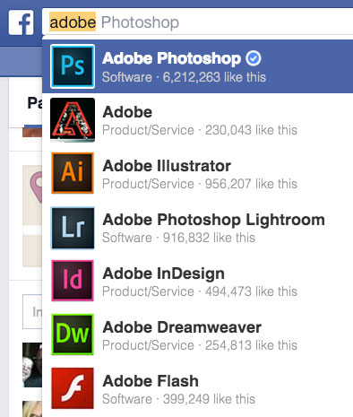 adobe facebook properties