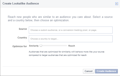 creating a lookalike audience