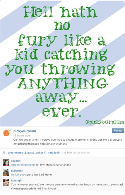 pick your plum instagram quote post